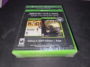 Xbox Greatest Hits 2 Pack Fallout 3 GOY Edition/Rage Xbox 360/One NUEVO PRECINTADO- - Imagen 1 de 6