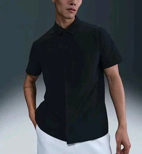 Nike 24.7 Perfect Stretch Dri Fit Techwear Gorp Snap Down Shirt Schwarz Größe 4XL - Bild 1 von 11