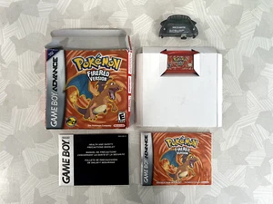 Pokémon: FireRed Version GBA Authentic w/ OEM Box, Booklet & Wireless Adapter - Bild 1 von 12