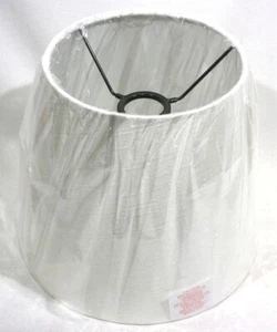 10" White Lamp Shade - Textured Accent Lamp Shade *BRAND NEW (1-3/8" Mounting) - Picture 1 of 5