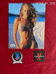 FOTO 8x10 REBECCA ROMIJN AUTOGRAFATA FIRMATA! MODELLO! SPORT ILLUSTRATO! BECKETT - Foto 1 di 1