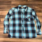 Woolrich Shirt Kids Extra Extra Large long Sleeve Button Up Plaid Blue