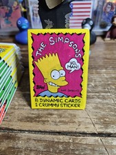 1990, THE SIMPSONS, "Unopened" Topps Wax Pack (1) Vintage Great For Pack Grading