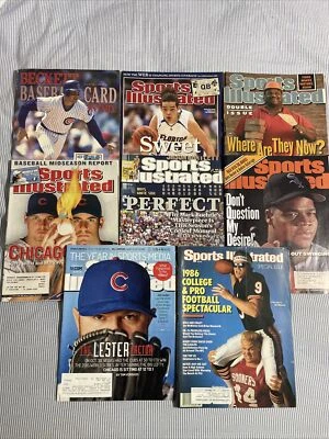 Sports Illustrated Magazine Lot Of 8 Chicago 80’s 90’s 00’s Cubs White Sox Bears - Image 1 of 3
