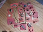 Vintage Jewelry Lot- Brooches, Stick Pin, Necklace, Some Signed