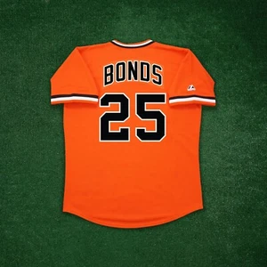 Barry Bonds 1978 San Francisco Giants Cooperstown Men's Alt Orange Jersey - Picture 1 of 6