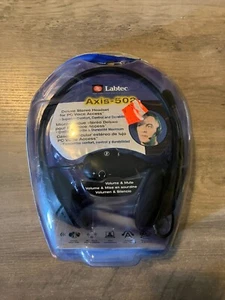 Labtec Axis-502 Headset With Boom Microphone Gaming PC Computer - Picture 1 of 4
