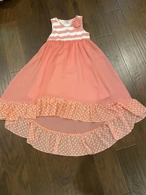 Платье для девочек Mallory May Coral Hi-Lo 10 - Изображение 1 из 4
