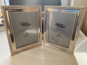 Silver Plated Solid Brass Hinged Photo Frame For 3.5” X 5” Photos - Picture 1 of 5