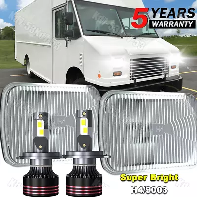For Freightliner MT-35 MT-45 MT-55 Step Van DOT 5x7" 7x6 LED Headlight Hi Lo DRL - Image 1 of 4