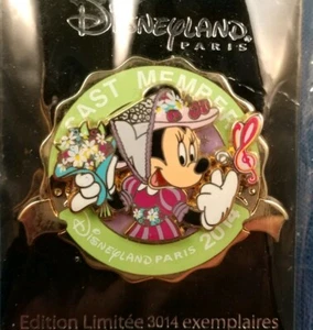 Disneyland Paris Cast Member MINNIE Easter Spring Flowers Disney PIN LE CM DLP - Picture 1 of 2