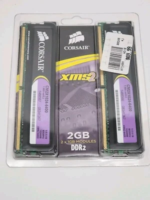 Corsair CM2X1024-6400 XMS2 DDR2 800MHz 2 x 1GB Ram..DBIN - Image 1 of 2
