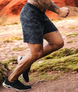 Ten Thousand Men’s Lightweight Interval Short 7” Inseam Black Camo No Liner XXL - Picture 1 of 10