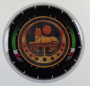 Chechnya Round 2.44" crest Chechen lone Wolf Emblem domed decal Bike Car 62mm - Bild 1 von 3