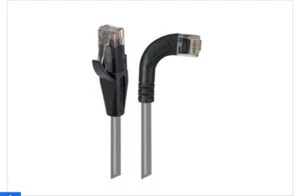 Cat 6shid Lszh Right Angel Patch Cable Straight/right Angel Up Gray 2.0 Ft Qty 2 - Picture 1 of 2