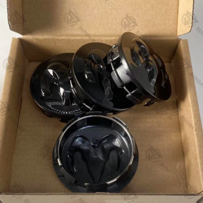 4Pcs For Ram 1500 Black Wheel Hub Center Caps Covers 63mm 2013-2019 - Image 1 of 4