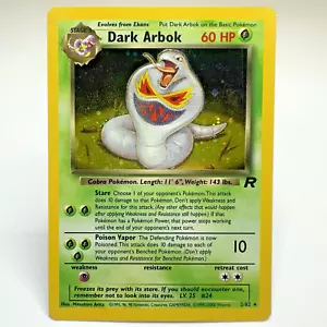 2000 Pokemon Team Rocket Dark Arbok 2/82 Cosmos Holo Rare - NM - Picture 1 of 2