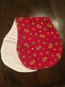 Handmade Burp Cloth Drums and Teddy Bears Set of 2 - Picture 1 of 1