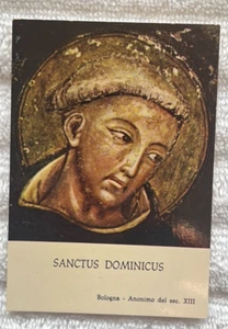 SANCTUS DOMINICUS Rare '80 Dominikaner PREDIGERORDEN Gedenkkarte! - Bild 1 von 2