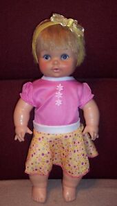Vintage 1971  EEGEE Dublon Softina 15" Doll Sof Body New Outfit GUC