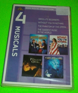 ⭐NEW / SEALED⭐ MGM 4 MUSICALS MOVIE COLLECTION DVD ABSOLUTE BEGINNERS PHANTOM - Imagen 1 de 1