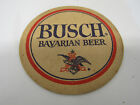OLD BUSCH BAVARIAN BEER DRINKER'S BEER COASTER MAN CAVE BAR WARE COLLECTIABLE