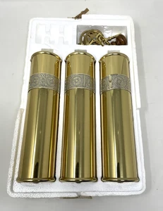 Howard Miller Grandfather Clock Weight Set of 3 Fancy Embossed Band/Inserts - Picture 1 of 4