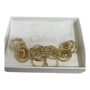 Chloe 4 Finger Ring vergoldet Designer Modeschmuck Kette geprägt - Bild 1 von 9