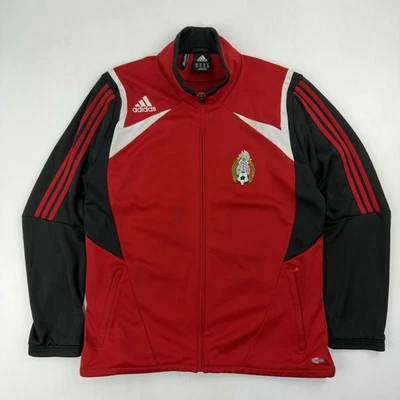 Rare Vintage Authentic Adidas Mexico National Team 2007 Team Jacket Sz XL Red - Image 1 of 4