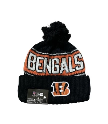 Cincinnati Bengals New Era Gorro Tejido Pom Invierno NFL Sombrero NUEVO Foto 1 de 4