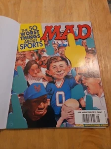 MAD MAGAZINE NO. 408 AUGUST 2001 50 WORST THINGS ABOUT SPORTS LIKE NEW... - Picture 1 of 4