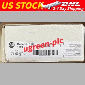 Allen Bradley 1492-J3-BL Bloque de Terminales Negro 25A 600V 1492J3-BL Lote de 10 Nuevos - Imagen 1 de 2