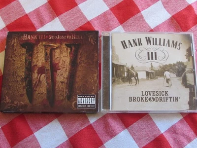Лот из 2 компакт-дисков Hank Williams III; Hank III; Straight to Hell, Lovesick Broke & Driftin - Изображение 1 из 4