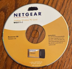 Netgear 54 Mbps Wireless PC Karte Version 2.0 Adapter WG511v2 Ressourcen CD - Bild 1 von 6