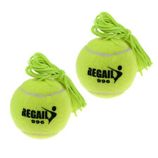 2pcs Single Tennis Trainer Training Practice Replacement Balls with Elastic Rope
