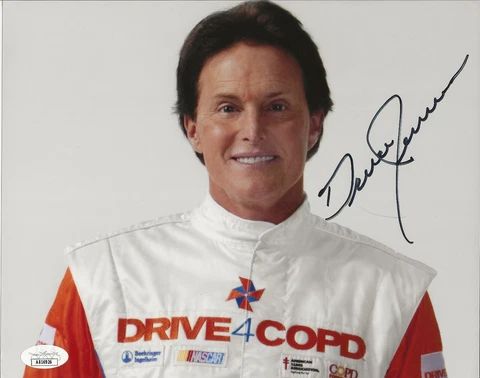 Bruce Caitlyn Jenner REAL hand SIGNED Photo JSA COA Autographed as Bruce Cover