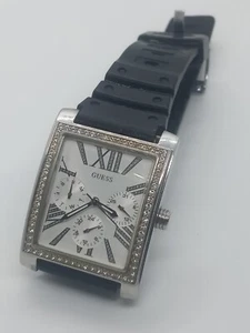 GUESS, Silver Tone, Stainless Steel, U0446L1, Jewel Adorned, Women's, New Batter - Picture 1 of 12