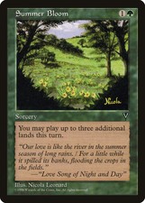 Summer Bloom Visions NM Green Uncommon MAGIC THE GATHERING MTG CARD ABUGames