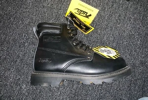 FUDA mens steel toe safety work boot BLACK - Picture 1 of 3