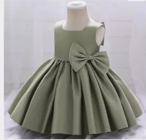 IDOPIP Flower Girl Bowknot Tutu Dress for Kids Size 4T - Picture 1 of 13