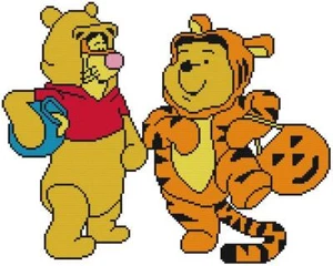 CROSS STITCH+ CRAFT PATTERN Tigger Tiger Winnie Pooh Bear Halloween Costumes - Picture 1 of 14