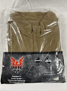 DriFire FR 1/4 Zip Fleece X LARGE Flame Resistant Fleece Brown - Picture 1 of 5