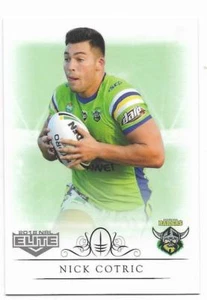 2018 NRL Elite Base Card (014) Nick COTRIC Raiders - Picture 1 of 1