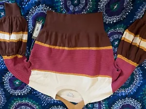 Eva Mendes sweater crop top Size “L” multi color - Picture 1 of 3