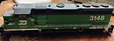 NEW ATHEARN BURLINGTON NORTHERN 3148 GP50 DMY DUMMY LOCOMOTIVE HO SCALE #4684 - Image 1 of 4