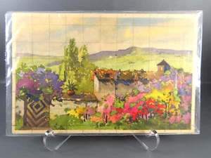 VTG STZF SWISS Watercolor Landscape Painting ARTIST POSTCARD Unposted c1910's - Picture 1 of 10