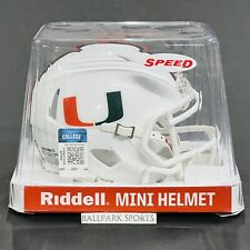Miami Hurricanes Speed Mini Helmet Riddell NCAA Licensed Brand New!