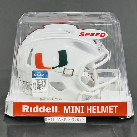 Miami Hurricanes - Riddell NCAA Speed Mini Helmet Cover