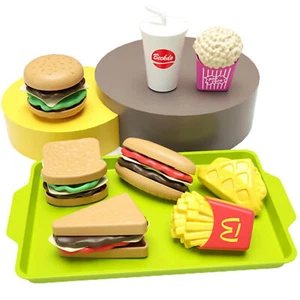 Hamburger Food Play set Pretend play kitchen toy food set for kids and toddlers - Picture 1 of 6