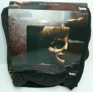 Annabelle Super Plush Throw Blanket Halloween Horror Creepy Doll Conjuring Scary - Picture 1 of 4